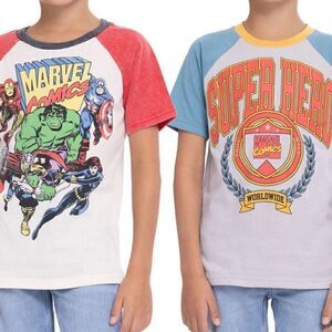 Marvel Boys 2-Pack Short Sleeve Tee Size Extra Small (4/5)